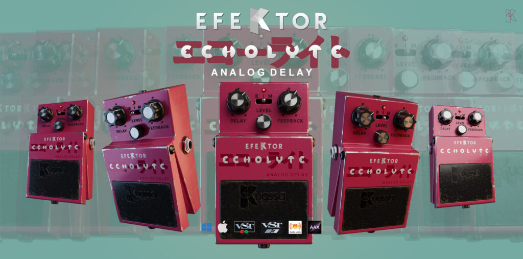 New Release. Efektor Echolyte Analog Delay is Now Available.