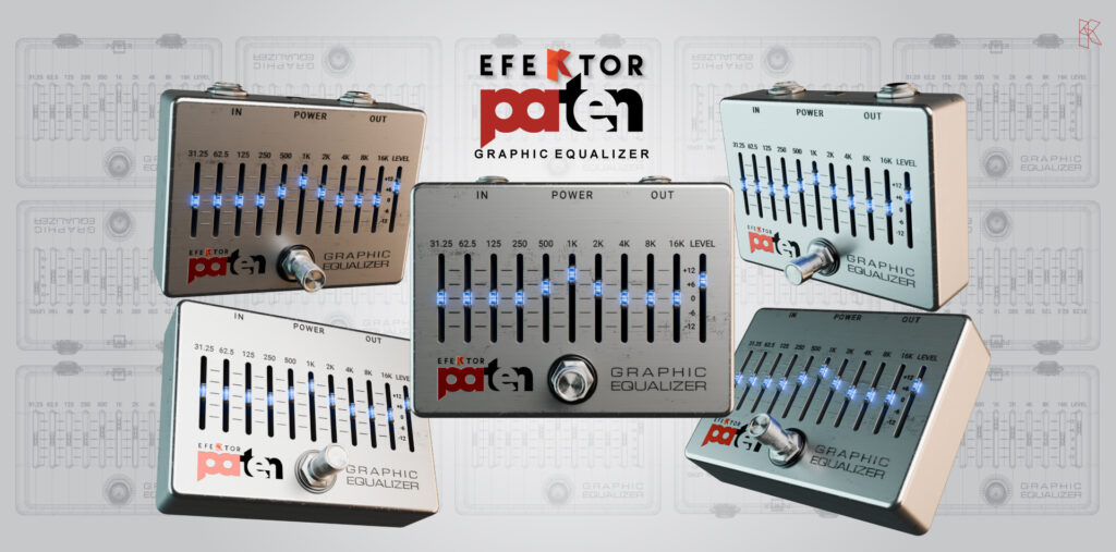 New Efektor PATEN 10-Band Protean Algorithmic Graphic Equalizer Available now at Intro Price!